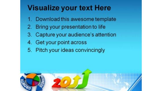 Business Growth 2011 Success PowerPoint Backgrounds And Templates 1210