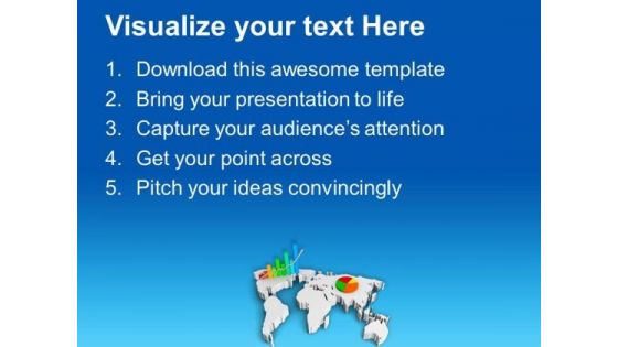 Business Growth Concept With Graph And Pie PowerPoint Templates Ppt Backgrounds For Slides 0813