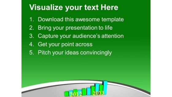 Business Growth Per Year 2012 To 2013 PowerPoint Templates Ppt Backgrounds For Slides 0113