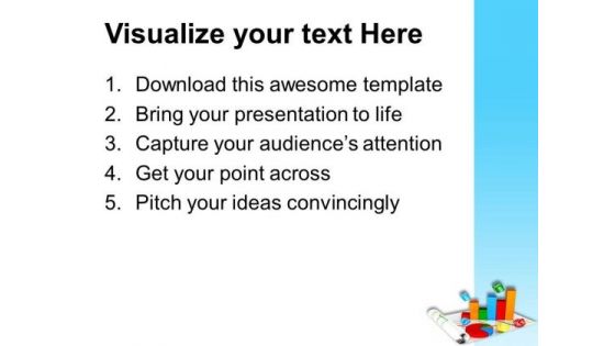 Business Growth Pie And Bar Chart PowerPoint Templates Ppt Backgrounds For Slides 0513