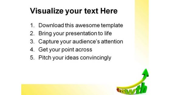 Business Growth Success Gradient PowerPoint Themes And PowerPoint Slides 0511