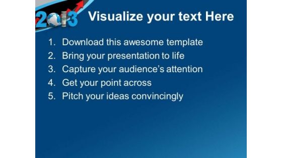 Business Growth This New Year PowerPoint Templates Ppt Backgrounds For Slides 0513