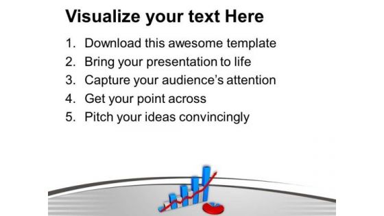 Business Growth With Bar Graph PowerPoint Templates Ppt Backgrounds For Slides 0513