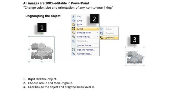 Business Image PowerPoint Templates Business 3d Interconnected Jigsaw Puzzle Pieces Ppt Slides