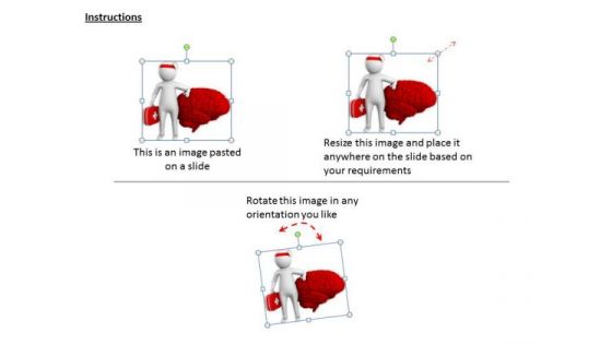 Business Integration Strategy 3d Doctor With Brain Character Models