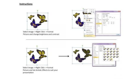 Business Integration Strategy Three Butterflies Success Images