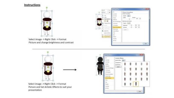 Business Intelligence Strategy 3d Man With Hour Glass Character Modeling