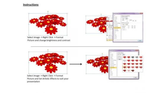 Business Intelligence Strategy 3d Red Colored Flower Photos