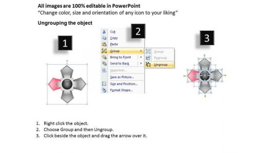Business Intelligence Strategy Stages Around Central Hub Modern Marketing Concepts