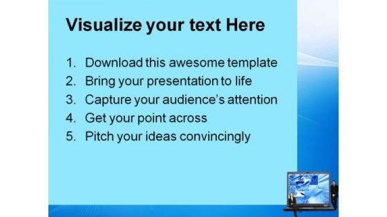 Business Laptop People PowerPoint Templates And PowerPoint Backgrounds 1011
