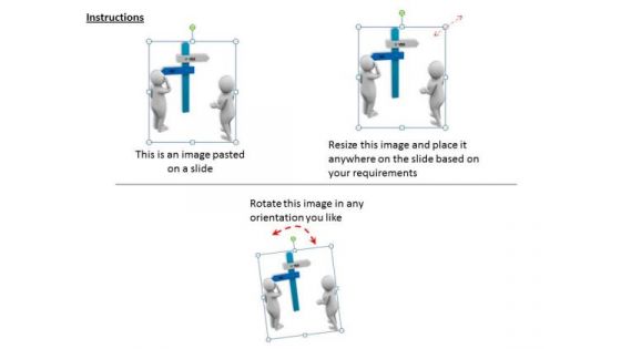 Business Level Strategy 3d Man Confused To Say Yes Or No Character Modeling
