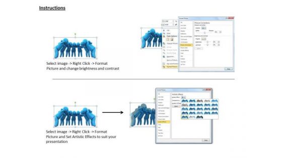 Business Level Strategy Definition 3d Image Of Team Discussion Character