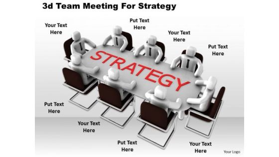 Business Level Strategy Definition 3d Team Meeting For Concept Statement