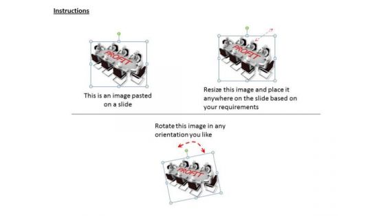 Business Level Strategy Definition 3d Team Meeting For Profit Concept Statement
