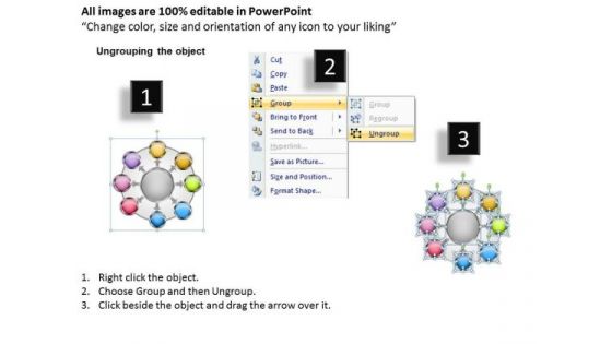 Business Life Cycle Diagram Circularly Placed PowerPoint Templates Ppt Backgrounds For Slides