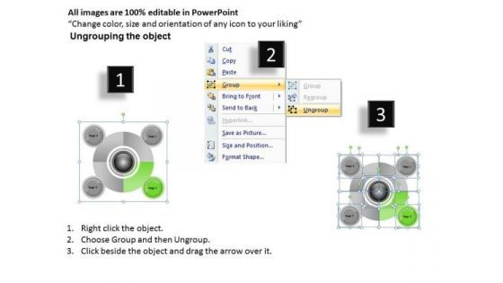 Business Life Cycle Diagram Implementation Of Plan 4 Stages Ppt PowerPoint Template