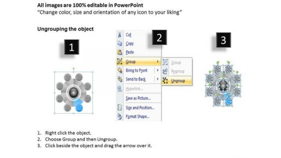 Business Logic Diagram Of 8 Stages Mixed Strategy And Policy Ppt PowerPoint Slides