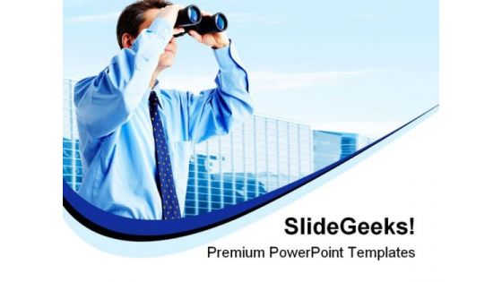 Business Look People PowerPoint Template 1010