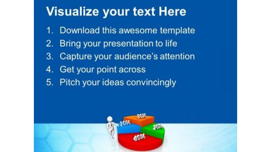 Business Man Explaining Profit Sharing Ratio PowerPoint Templates Ppt Backgrounds For Slides 0713