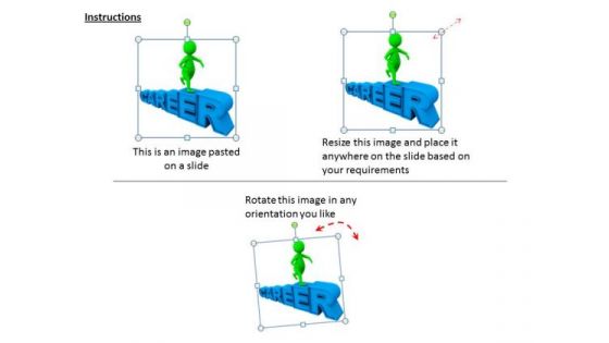 Business Management Strategy 3d Human On Career Path Characters