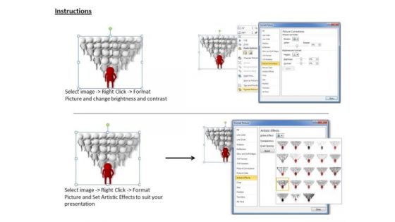 Business Management Strategy 3d Illustration Of Lead The Team Basic Concepts