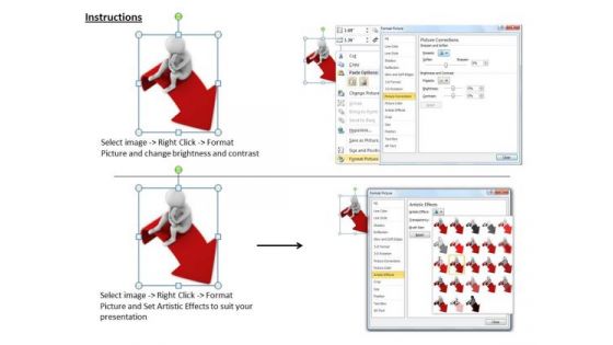 Business Management Strategy 3d On Red Arrow Adaptable Concepts