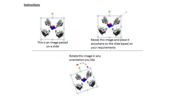 Business Management Strategy 3d Team Sitting Around Puzzle Adaptable Concepts