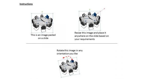 Business Management Strategy 3d Team Sitting Meeting Adaptable Concepts