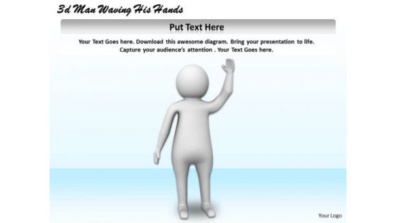 Business Management Strategy 3d Waving His Hand Adaptable Concepts Business Management Strategy 3d Waving His Hand Adaptable Concepts