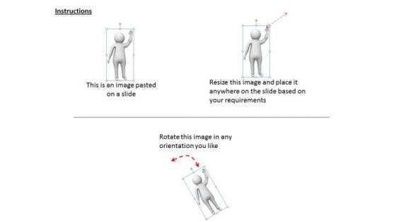 Business Management Strategy 3d Waving His Hand Adaptable Concepts