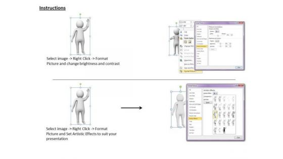 Business Management Strategy 3d Waving His Hand Adaptable Concepts