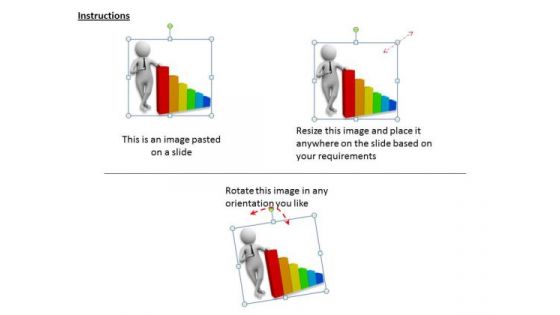 Business Management Strategy 3d With Bar Graph Adaptable Concepts