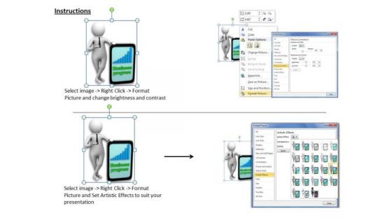 Business Management Strategy Show The Progress 3d Character Modeling