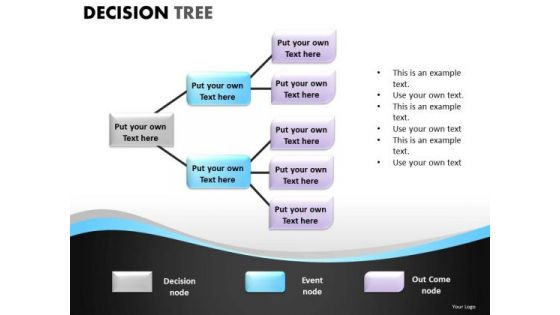 Business Marketing Decision Tree PowerPoint Slides And Editable Ppt Templates