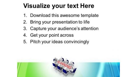 Business Meeting For Growth And Planning PowerPoint Templates Ppt Backgrounds For Slides 0313