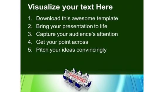 Business Meeting For Growth And Planning PowerPoint Templates Ppt Backgrounds For Slides 0313