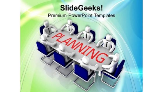 Business Meeting For Growth And Planning PowerPoint Templates Ppt Backgrounds For Slides 0313