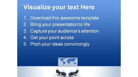 Business Meeting Globe PowerPoint Themes And PowerPoint Slides 0511