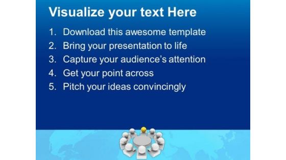 Business Meeting Teamwork PowerPoint Templates Ppt Backgrounds For Slides 0413