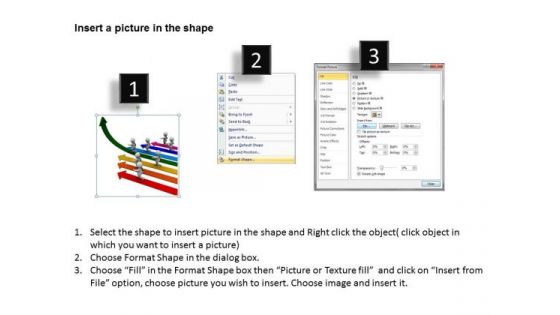 Business Men 3d Running On Arrow PowerPoint Templates Ppt Backgrounds For Slides