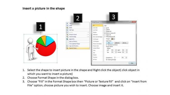 Business Model Diagram Examples 3d Man Presenting Chart PowerPoint Slides