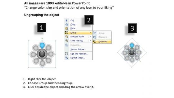 Business Model Diagram Examples PowerPoint Templates Steps Hub And Spoke