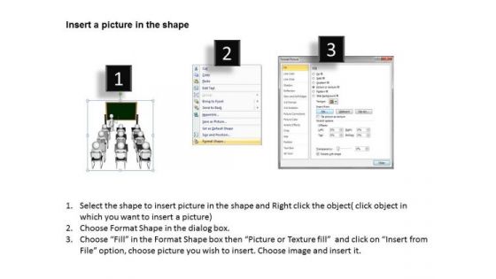 Business Model Diagrams 3d Men Group Of Students PowerPoint Templates Backgrounds For Slides
