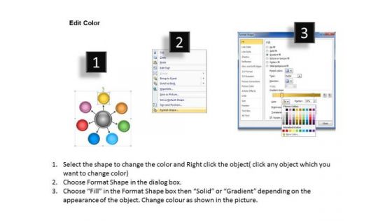 Business Model Diagrams Hub PowerPoint Templates Free Download Slides