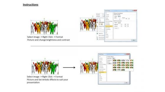 Business Model Strategy 3d Crowd Of People With Raised Hands Concept