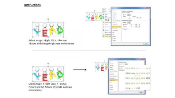 Business Model Strategy 3d Team Holding The Word Lead Character Models
