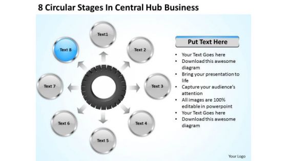 Business Model Strategy 8 Circular Stages Central Hub Examples