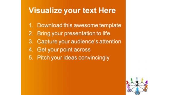 Business Network People PowerPoint Background And Template 1210