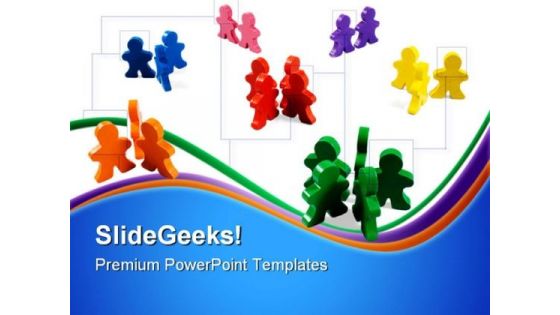 Business Networking Communication PowerPoint Themes And PowerPoint Slides 0811