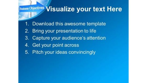 Business Objectives Career Finance PowerPoint Templates And PowerPoint Themes 1012